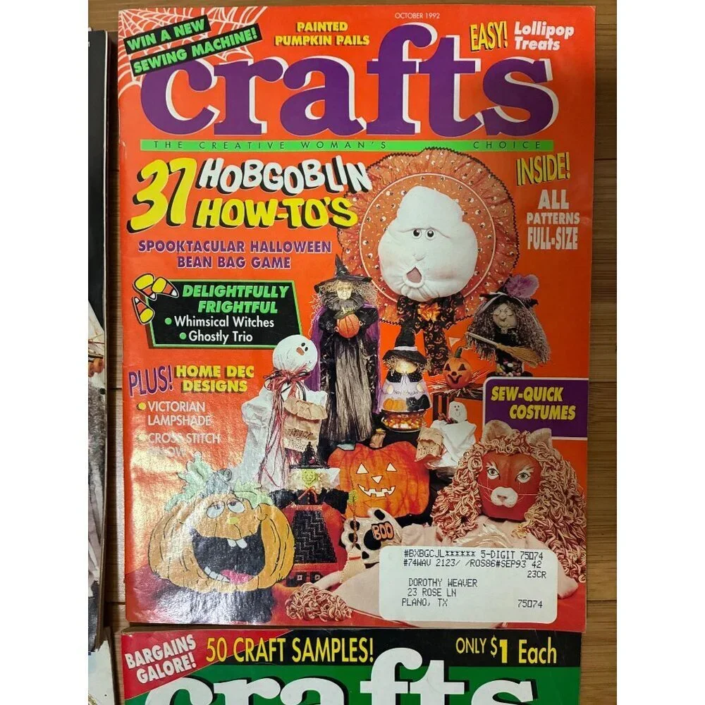 VTG Crafts Magazine Bundle 6 Issues 1991-1993 DIY Y2K 90s
